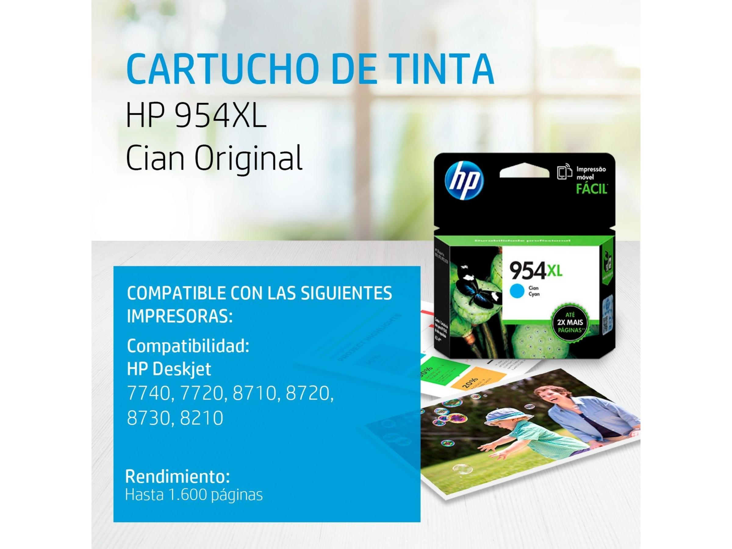 CARTUCHO DE TINTA HP 954XL CYAN  (L0S62AL) OF 8710